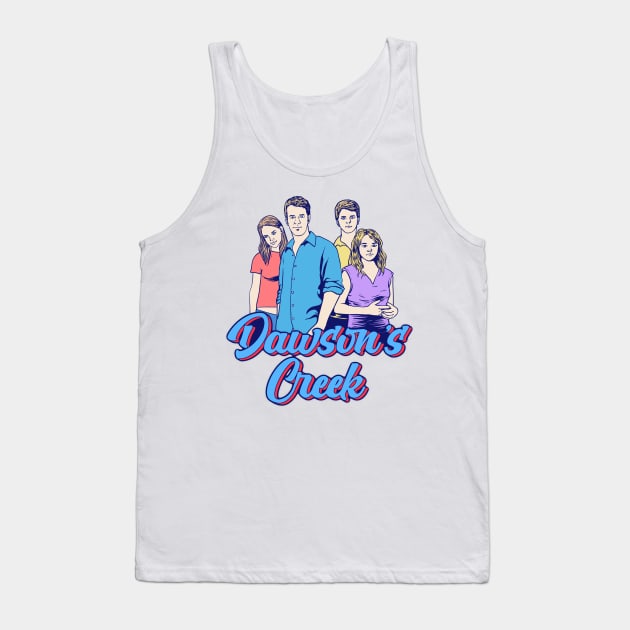 Retro Dawsons Creek Cast Tank Top by notajellyfan